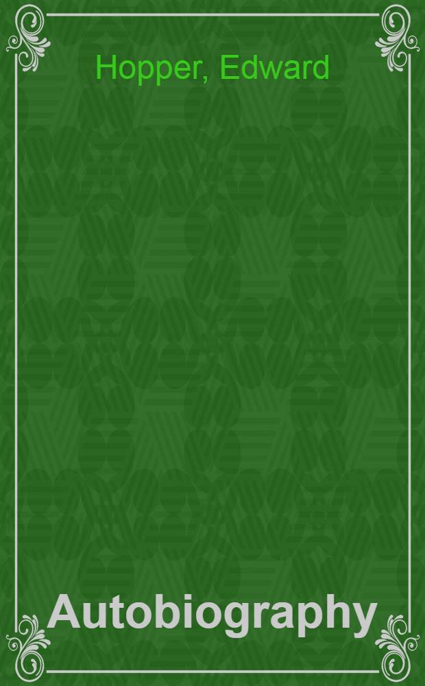 [Autobiography]