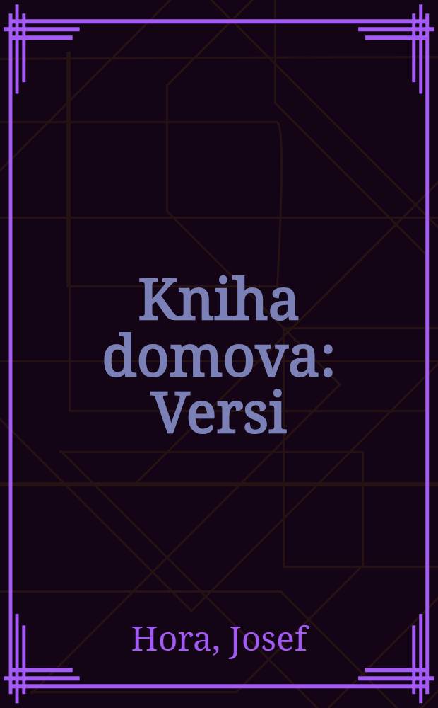 Kniha domova : Versi