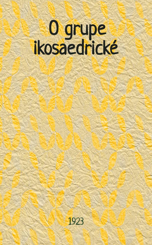 ... O grupe ikosaedrické