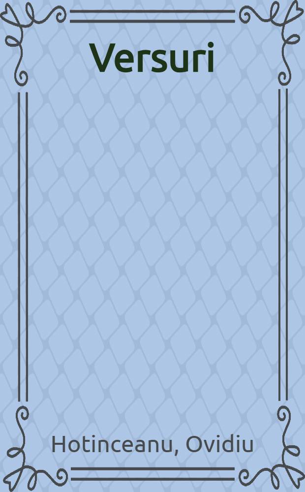 Versuri