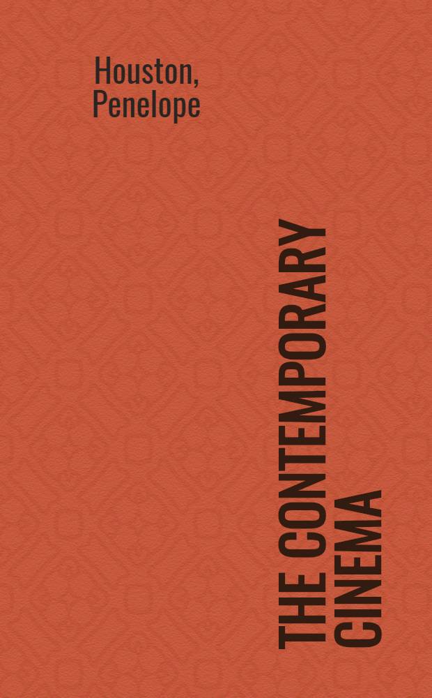 The contemporary cinema