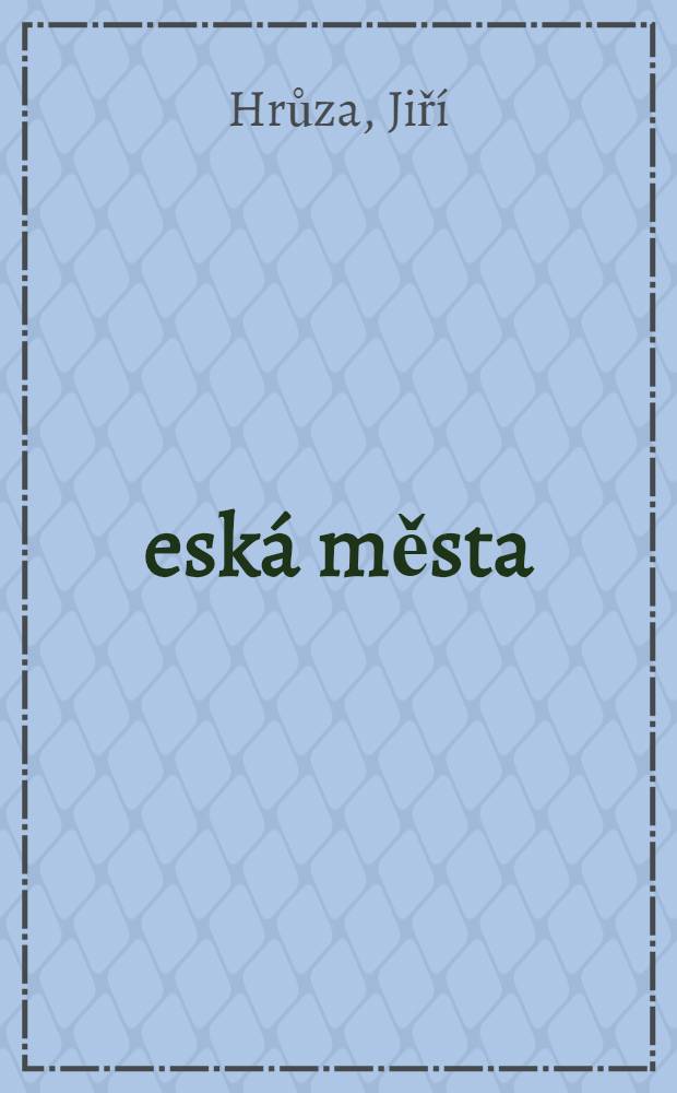 Česká města