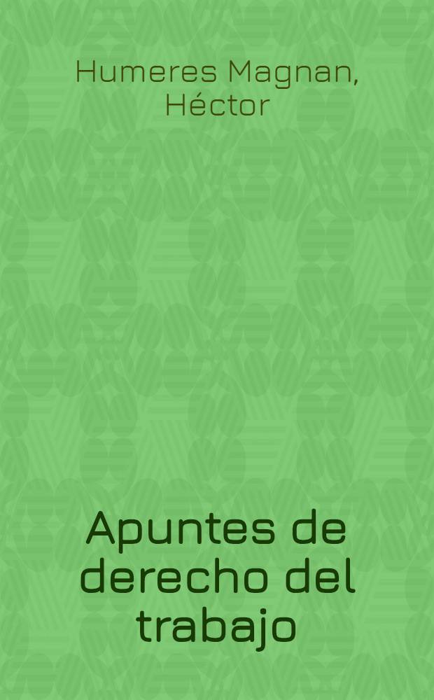 Apuntes de derecho del trabajo