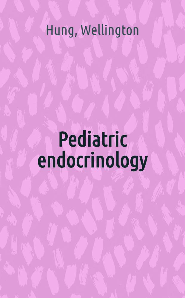 Pediatric endocrinology