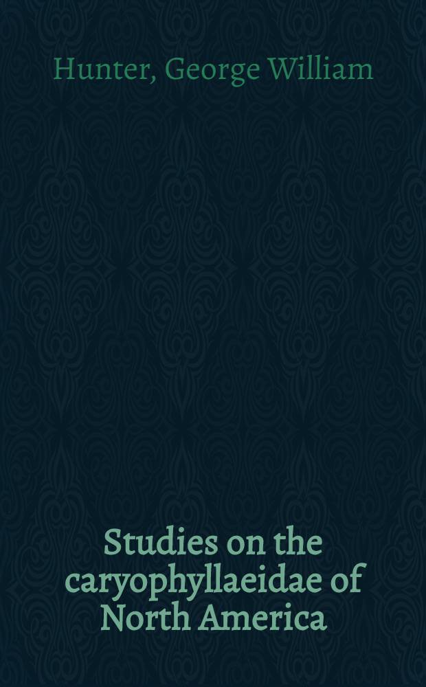 Studies on the caryophyllaeidae of North America : With 7 plates