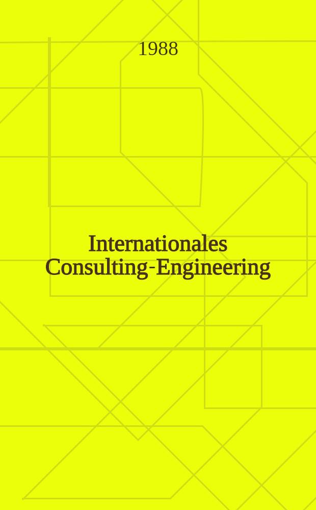 Internationales Consulting-Engineering : Rechtsfragen