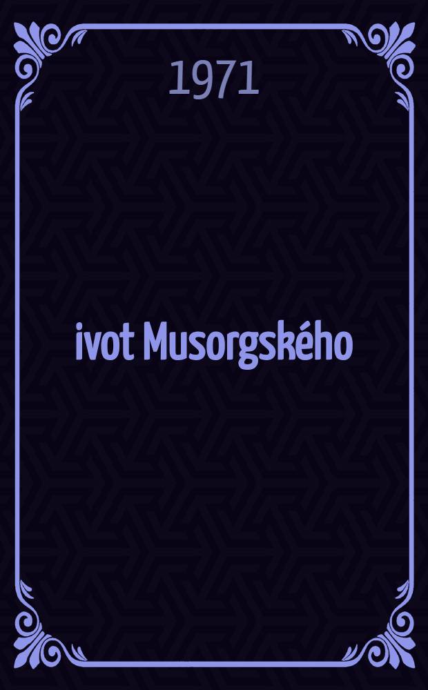 Život Musorgského
