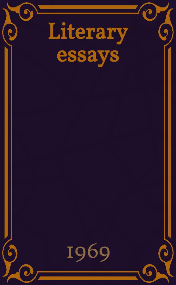 Literary essays