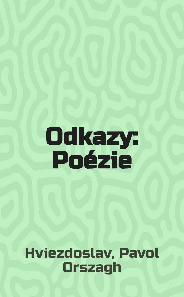 Odkazy : Poézie