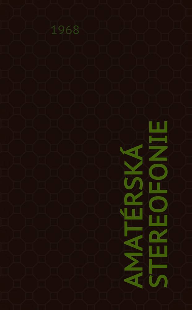 Amatérská stereofonie