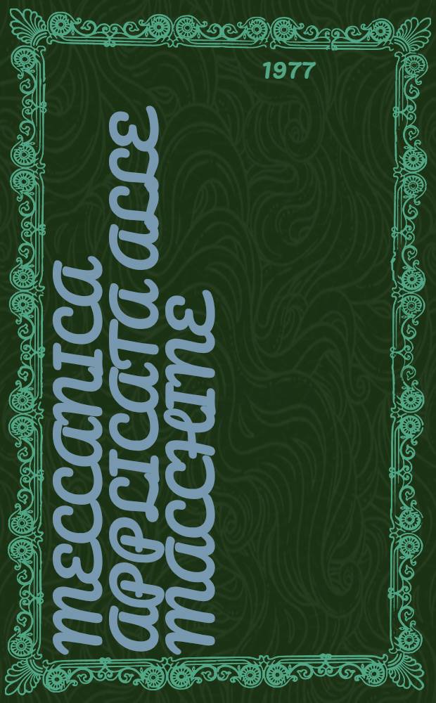 Meccanica applicata alle macchine