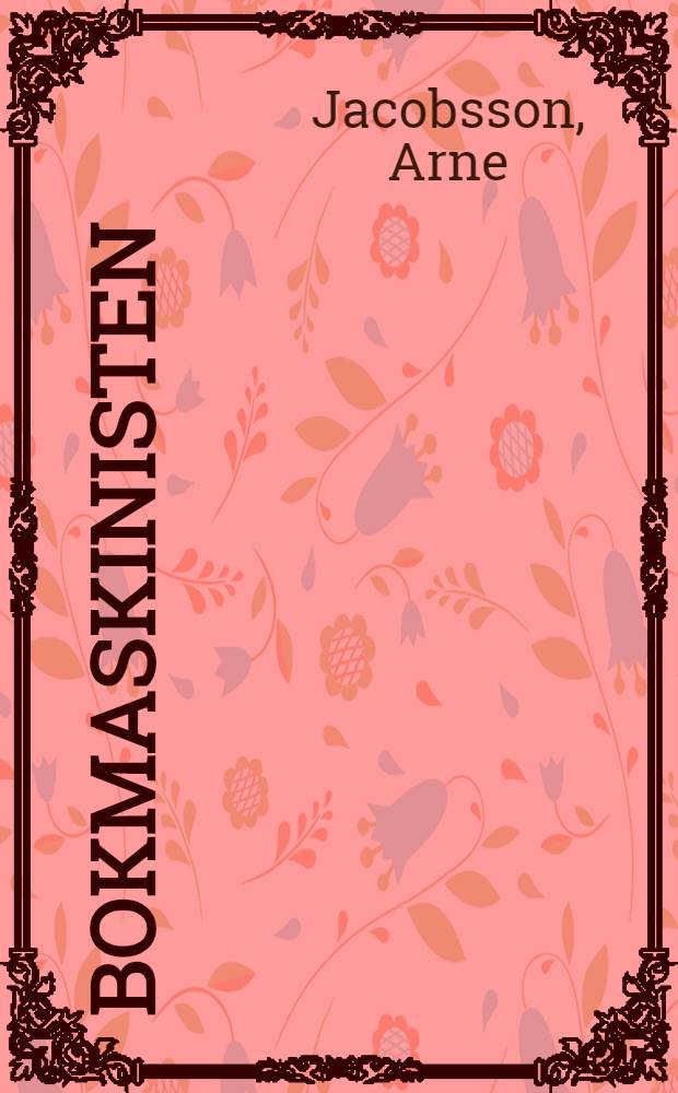 Bokmaskinisten