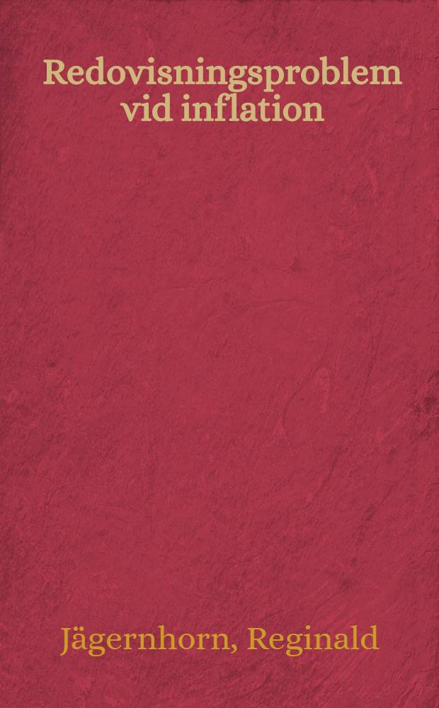 Redovisningsproblem vid inflation