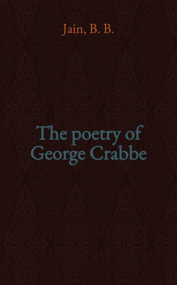 The poetry of George Crabbe