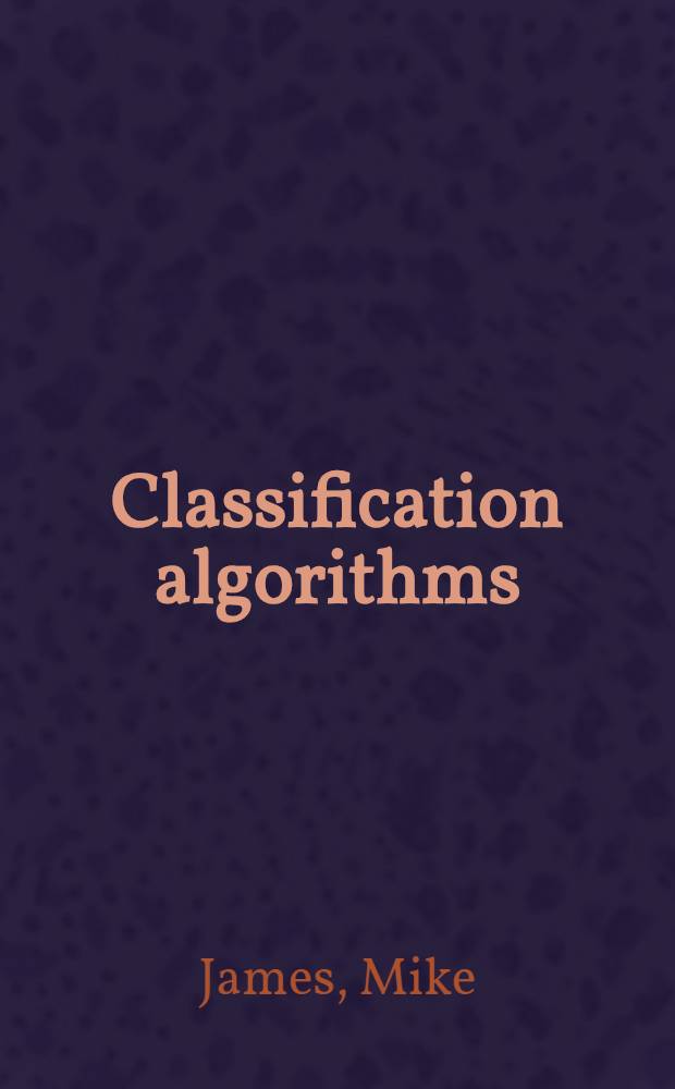 Classification algorithms