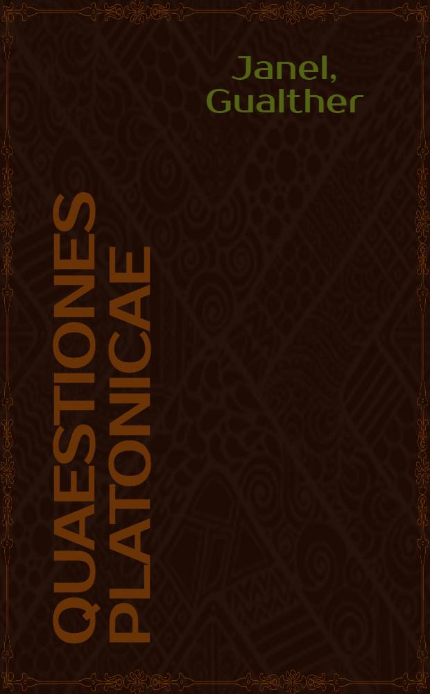 Quaestiones Platonicae