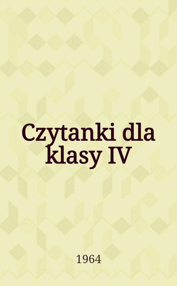 Czytanki dla klasy IV