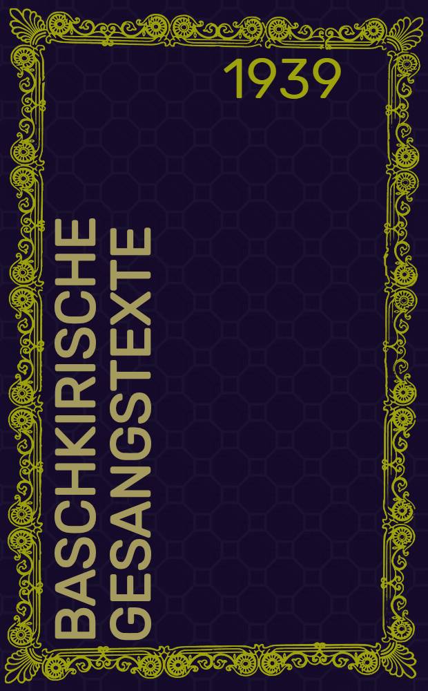 Baschkirische Gesangstexte