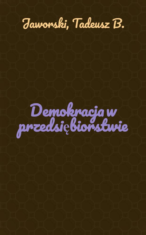 Demokracja w przedsiębiorstwie