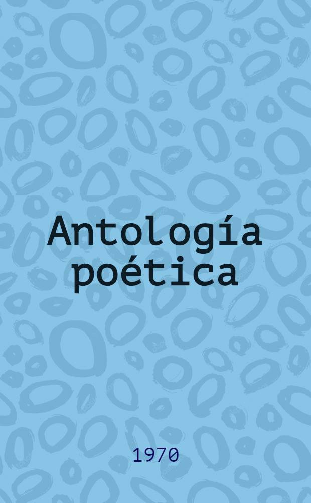 Antología poética