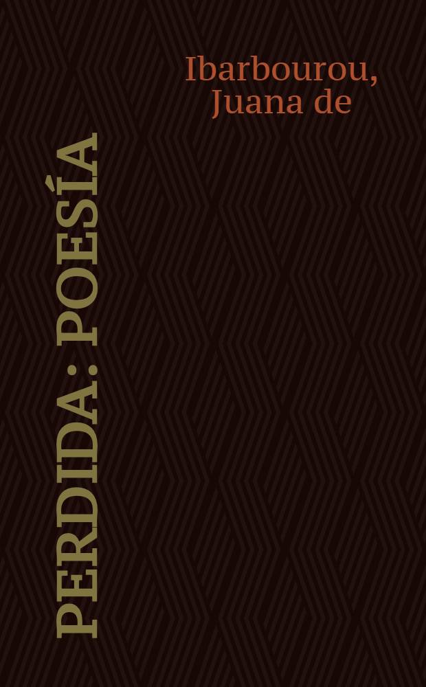 Perdida : Poes&iacute;a