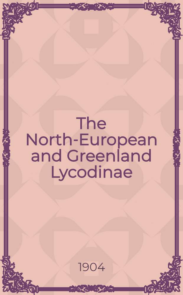 The North-European and Greenland Lycodinae