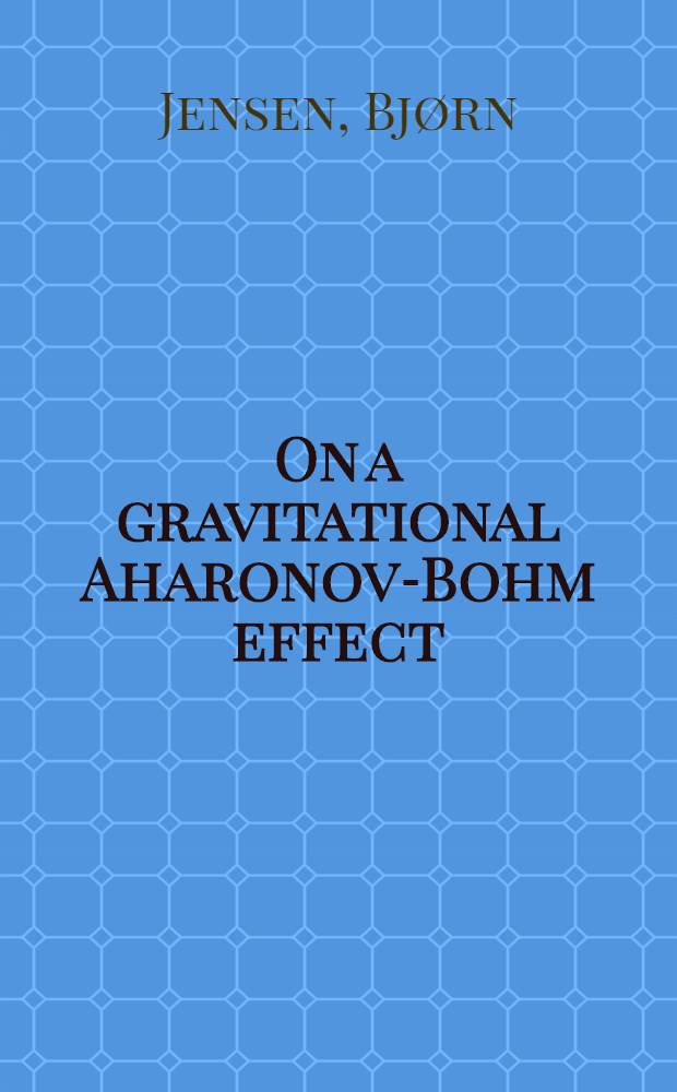 On a gravitational Aharonov-Bohm effect