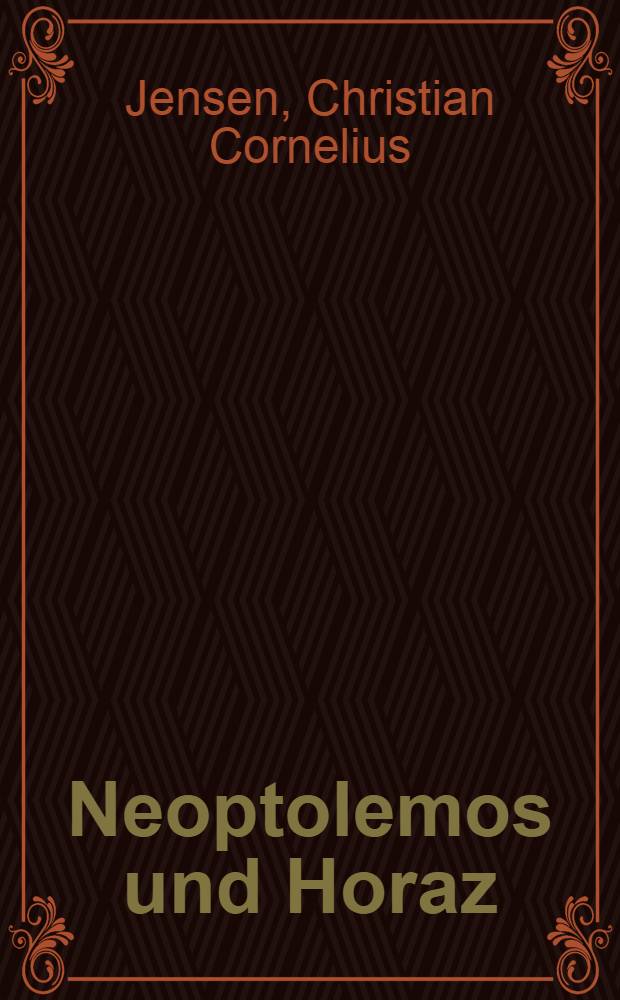 Neoptolemos und Horaz