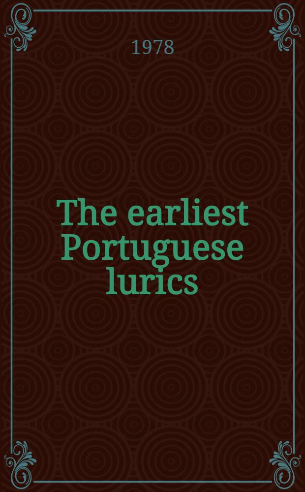 The earliest Portuguese lurics