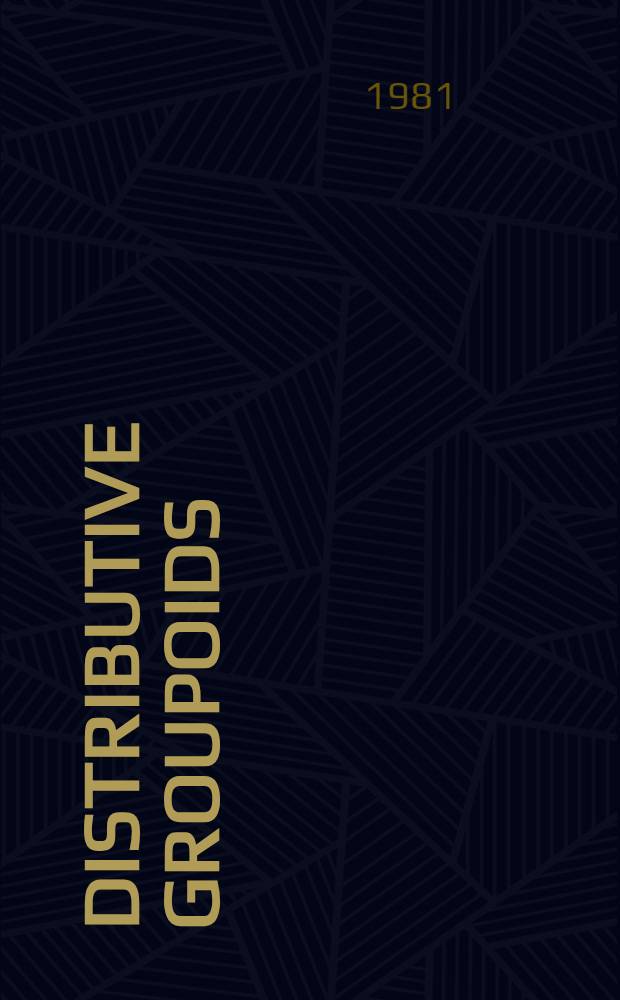 Distributive groupoids