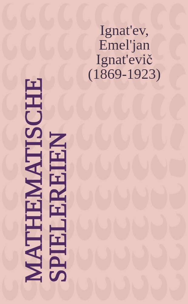 Mathematische Spielereien