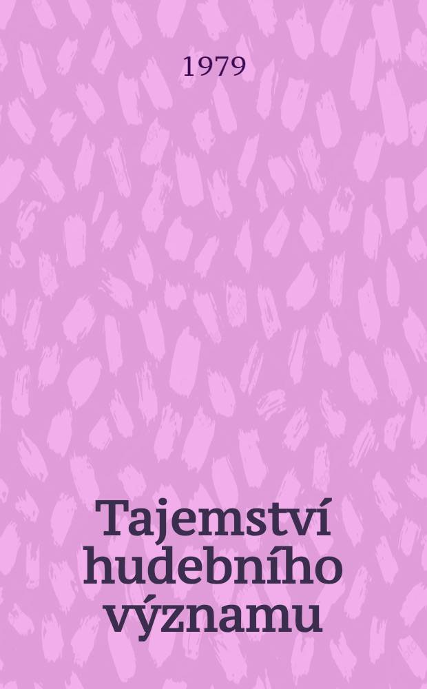 Tajemství hudebního významu