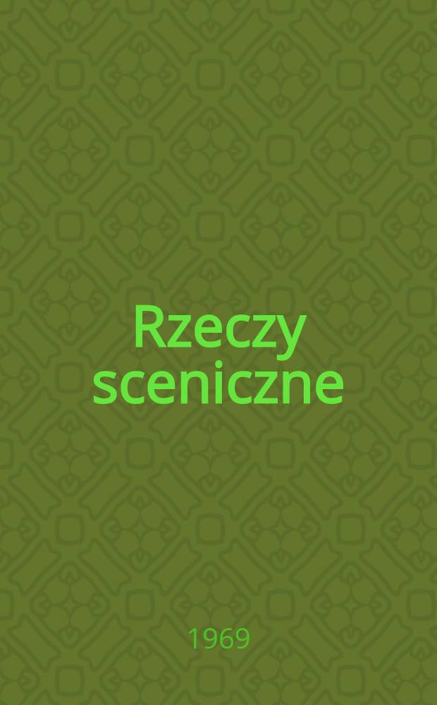 Rzeczy sceniczne