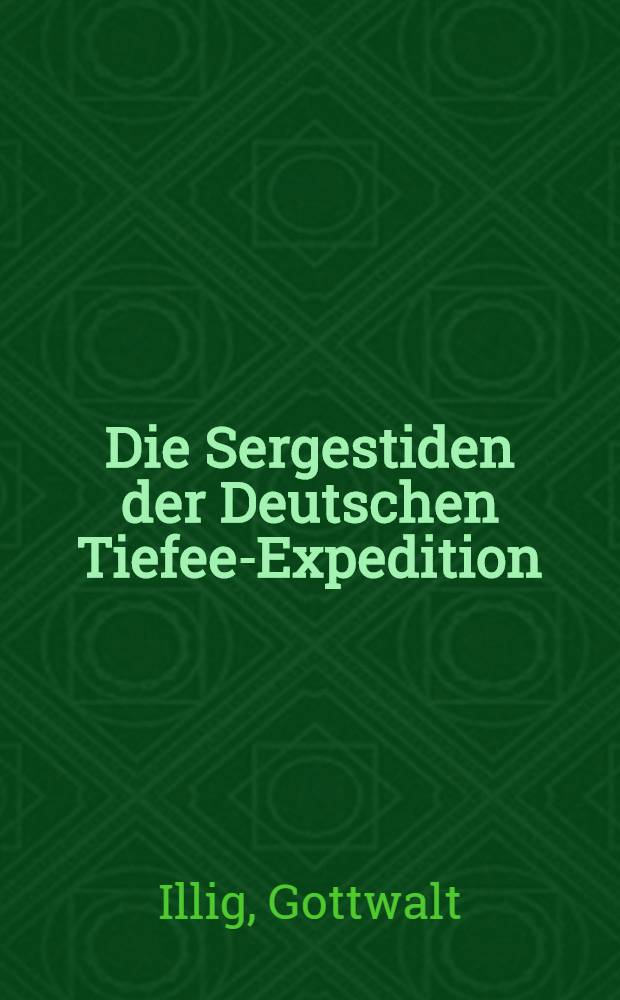 Die Sergestiden der Deutschen Tiefee-Expedition