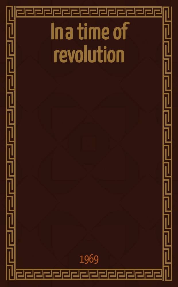 In a time of revolution : Poems from our Third World