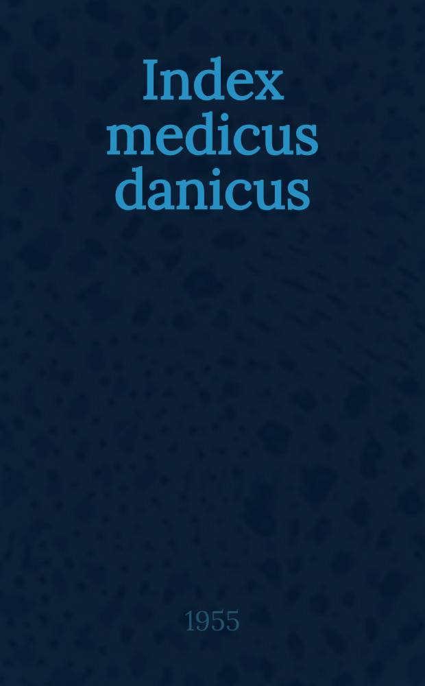 Index medicus danicus : 1948-49