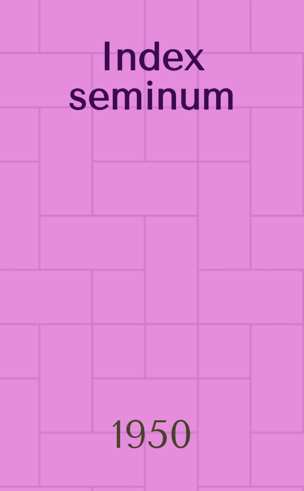 Index seminum