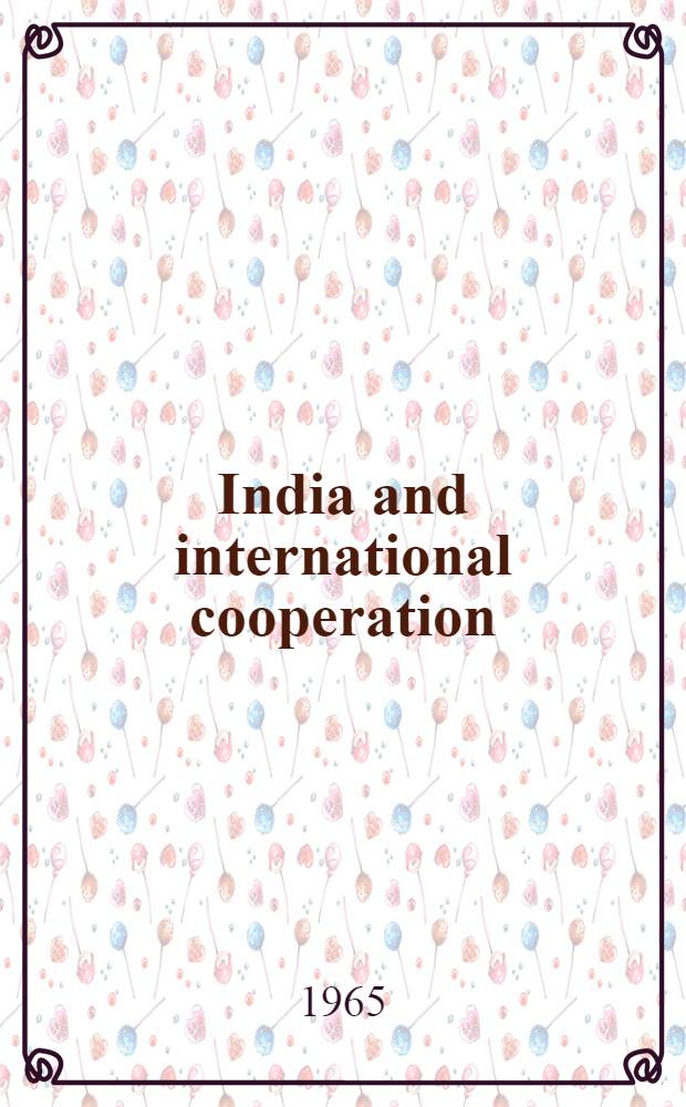 India and international cooperation