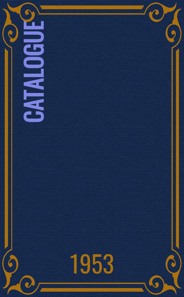 Catalogue