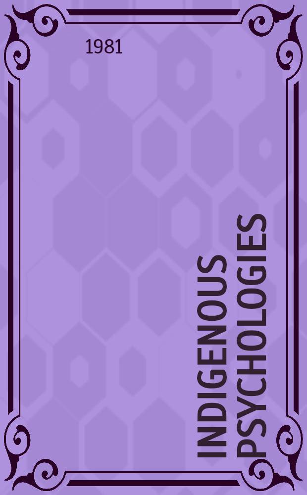 Indigenous psychologies : The anthropology of the self