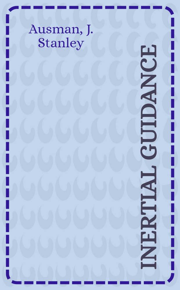 Inertial guidance