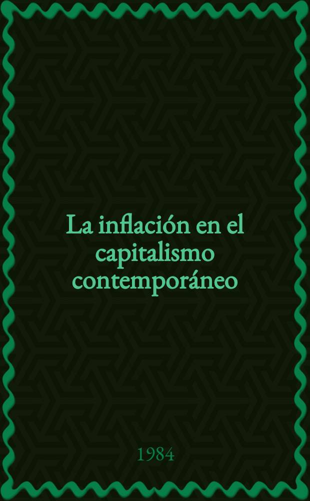 La inflación en el capitalismo contemporáneo