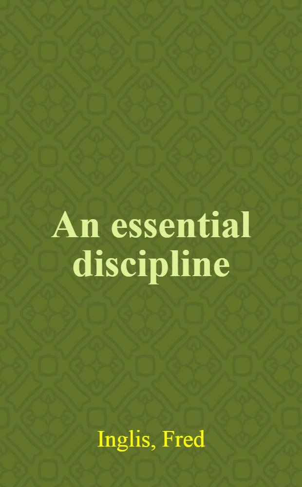 An essential discipline : An introd. to lit. criticism
