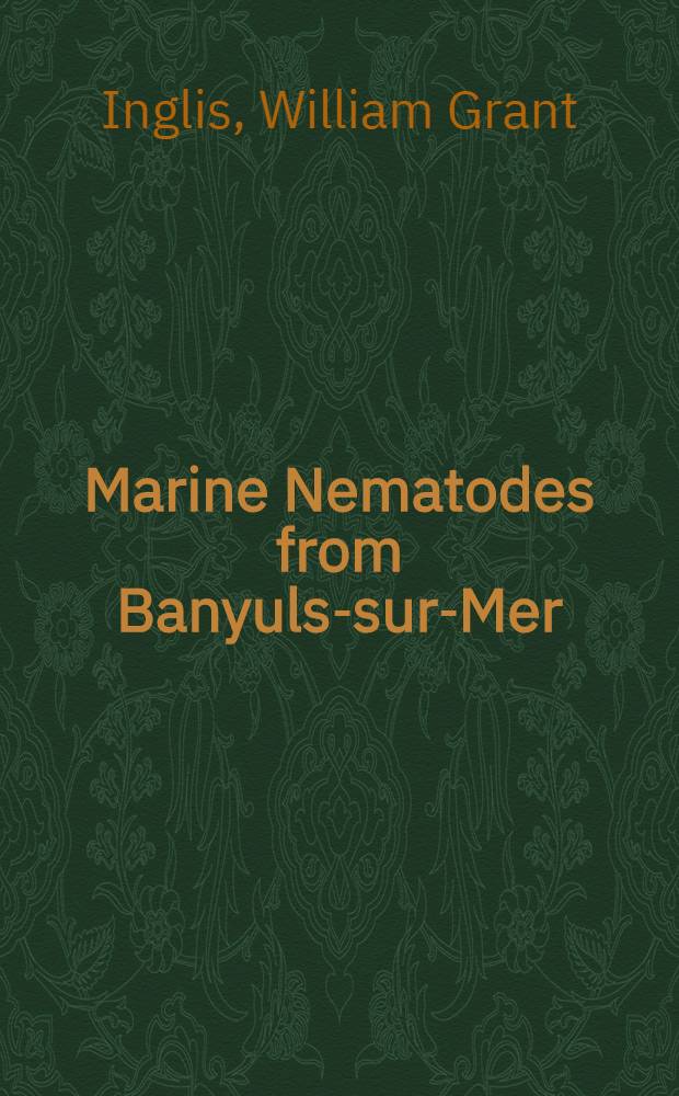 Marine Nematodes from Banyuls-sur-Mer: with a review of the genus Eurystomina