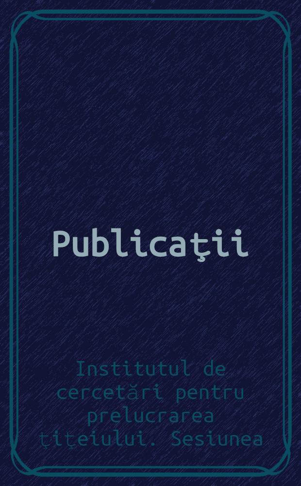 [Publicaţii]