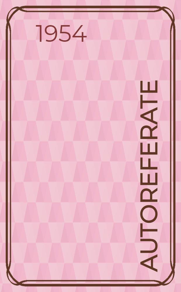 Autoreferate
