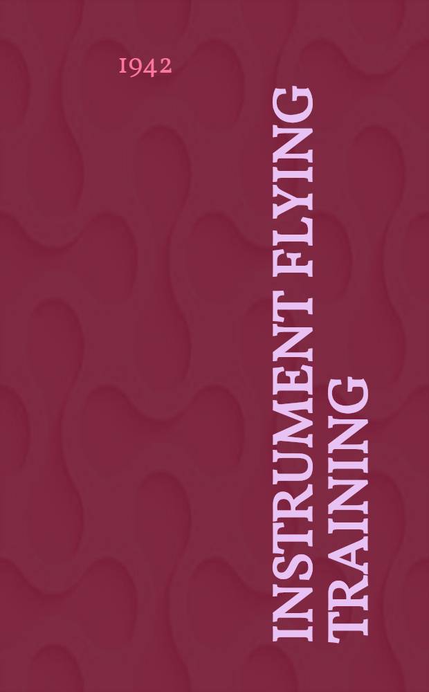 Instrument flying training