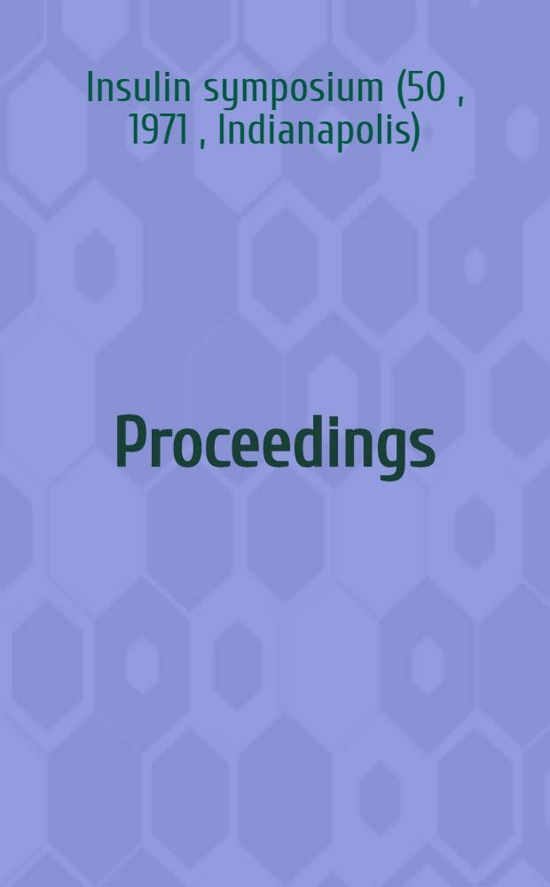 Proceedings