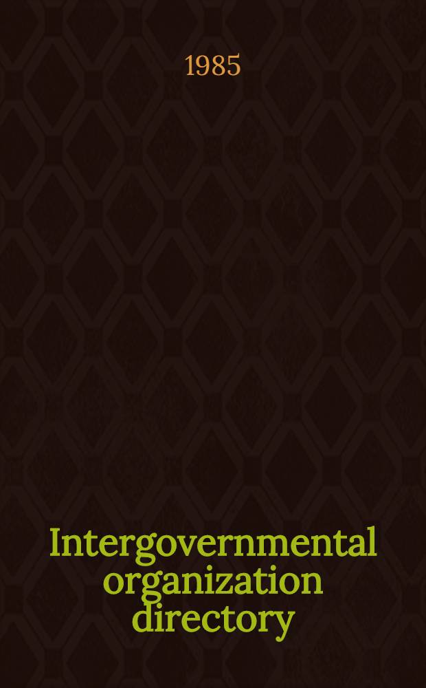 Intergovernmental organization directory