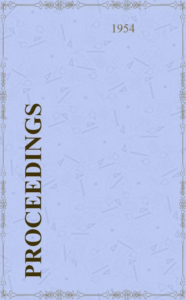 [Proceedings]